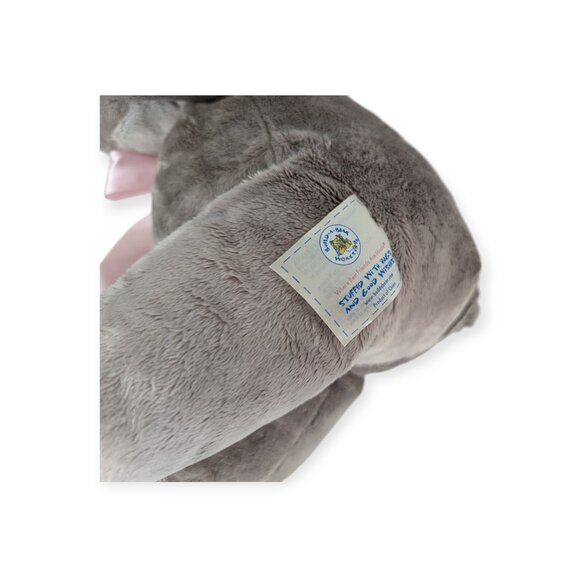Build-A-Bear BAB Gray Asian Elephant w/Magnet in the Trunk w/Mini Elephant - Picture 15 of 17